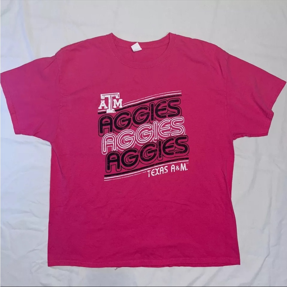 Texas A&M Shirt Womens XLarge Pink Aggies Outdoor Short Sleeve T-shirt